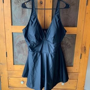 Torrid Black Swim Dress, size 2 (equivalent to size 18/20 or 2X)